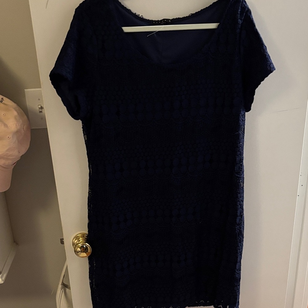 Tiana B. Navy Mini Dress